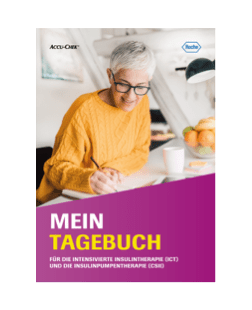 Cover des Accu-Chek Tagebuchs ICT/CSII.