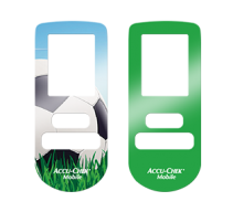 Abbildung der Accu-Chek Mobile Sticker in grün.