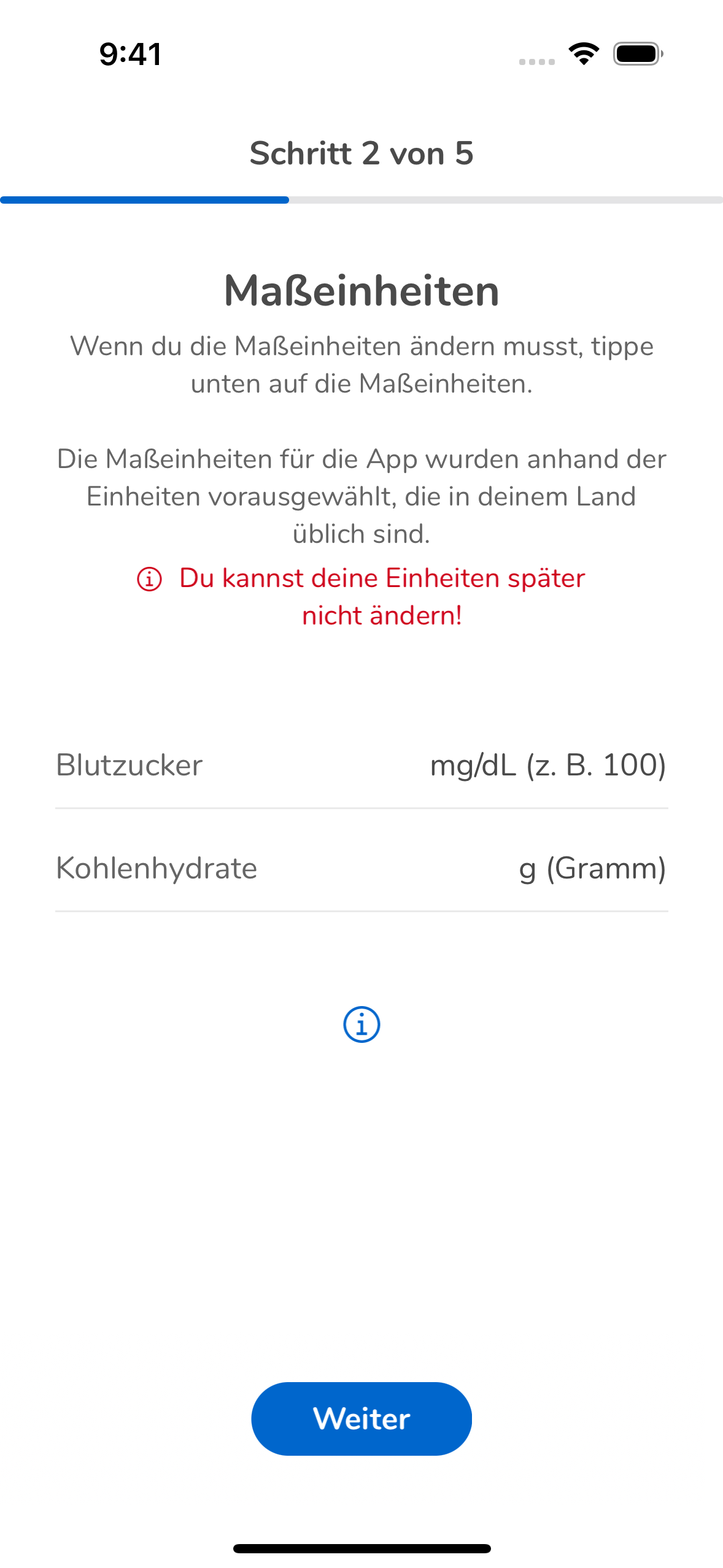 02_02_Select Units_preselected_Mgdl_de-DE