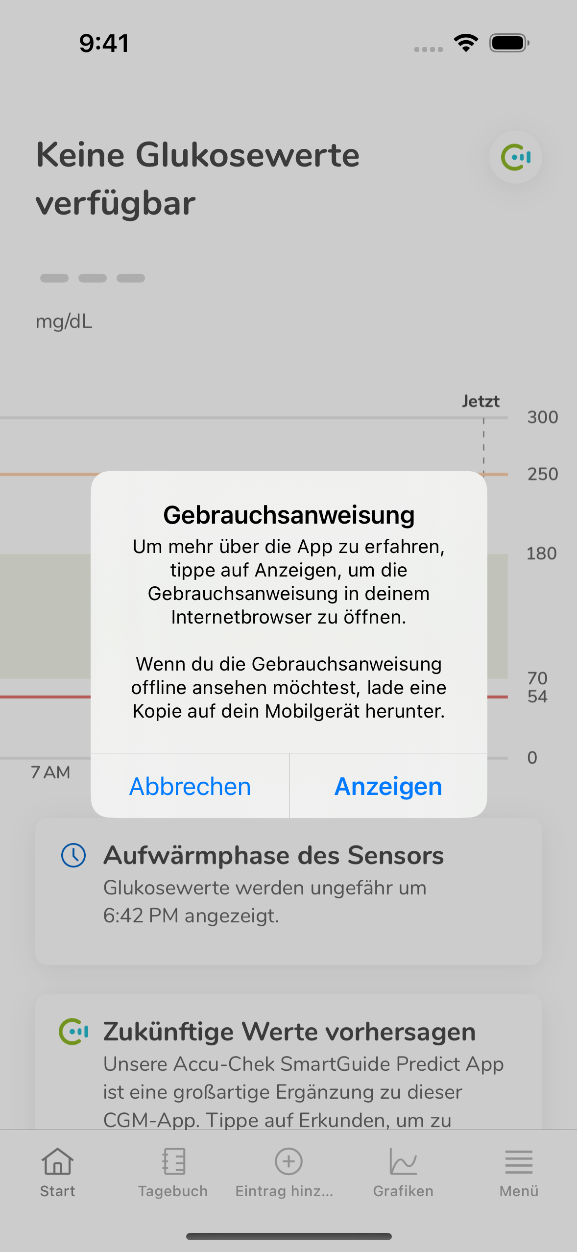 User's manual dialog after FTU