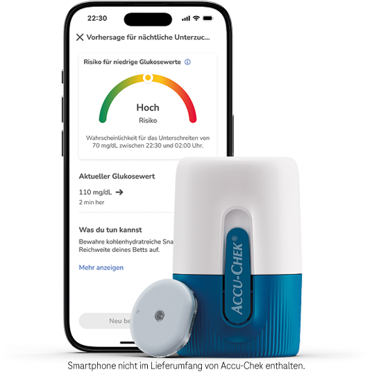 Accu-Chek SmartGuide Sensor und App mit Vorhersage für nächtliche Unterzuckerung