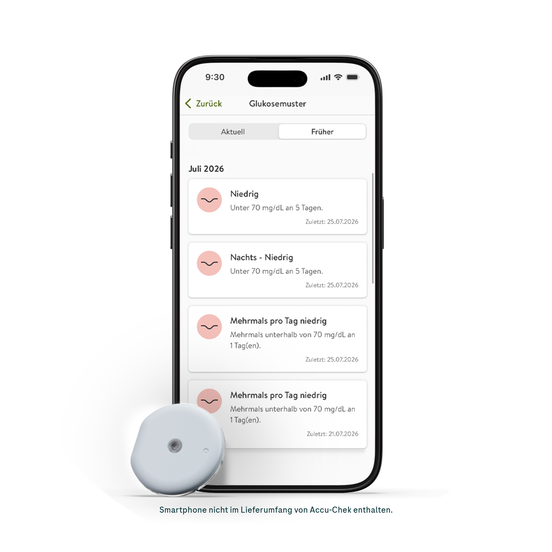 Accu-Chek SmartGuide CGM Sensor mit Smartphone, mySugr App und Mustererkennung