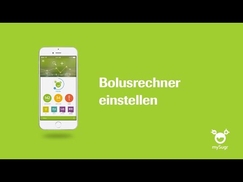 Bolusrechner einstellen