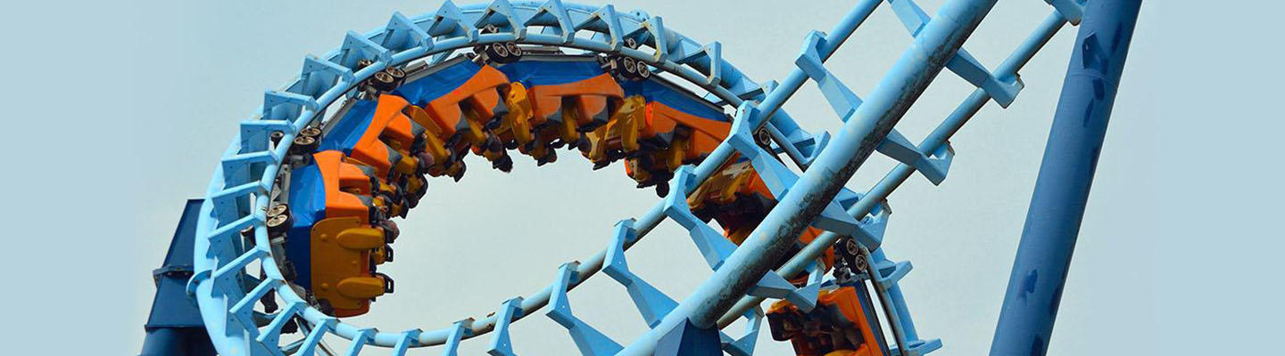 Looping-fahrende Achterbahn: Schwankende Blutzuckerwerte bei Diabetes können Folgen für Betroffene haben.