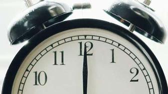 Bild eines Weckers veranschaulicht die im Tagesverlauf schwankenden Blutzuckerwerte.